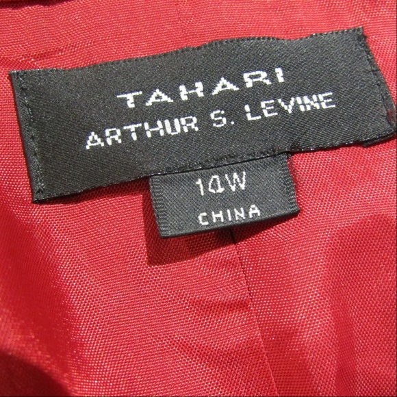 Tahari Red Coat Dress Gorgeous! Size 14W - Picture 4 of 4